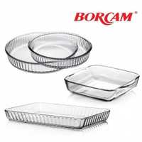 Borcam посуда стеклянная для запекания стеклянная противень