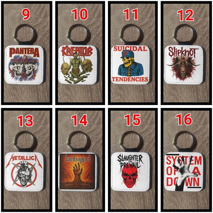 Ключодържатели с любими рок и метъл банди