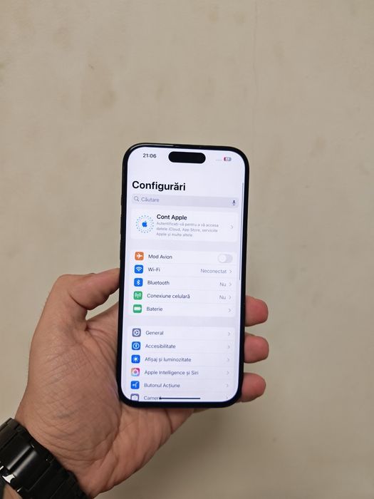 Vând sau schimb iPhone 15 Pro Blue 256GB Impecabil perfect functional