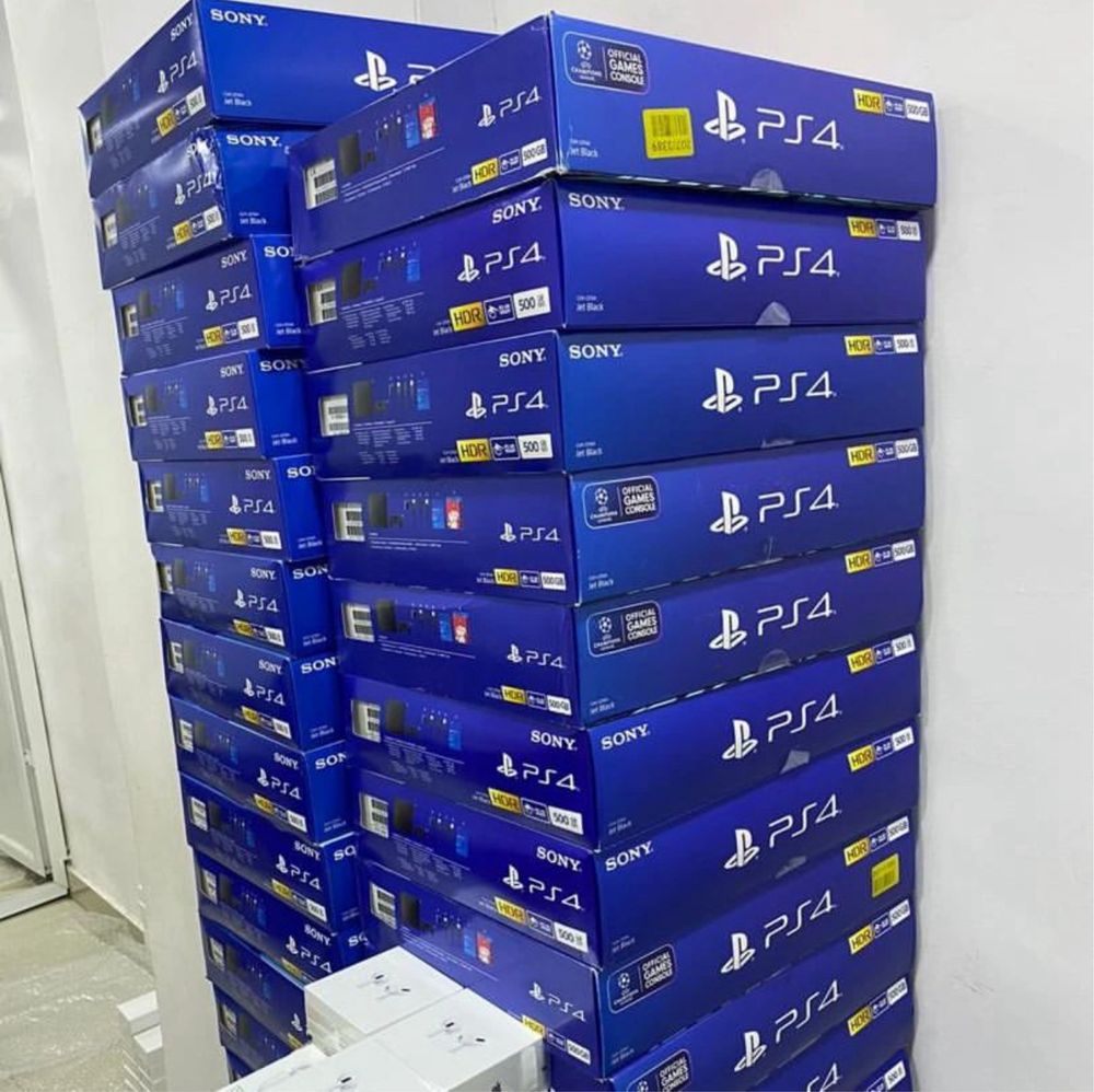 Playstation 4 slim, Ps4 Pro 100Тор с играми 2- джойстик Novi оптом