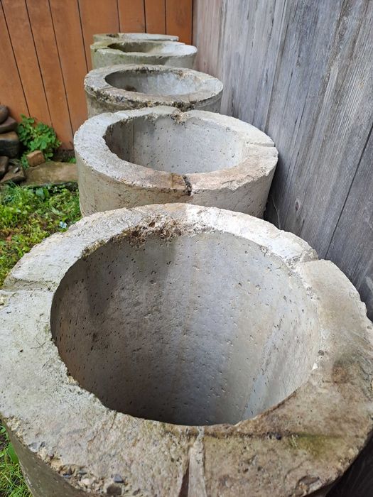 Vand tuburi din beton 5 bucati armate pt a rezista la tonaj greu