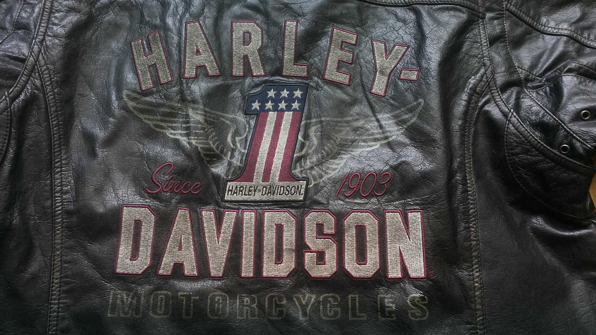 HARLEY DAVIDSON MOTO Leather Jacket Размер XL мото яке есте. кожа 9-27