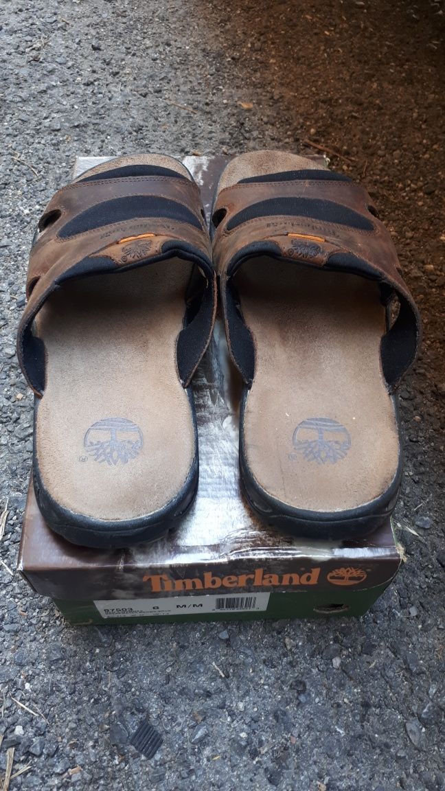 Мъжки кожени чехли Timberland