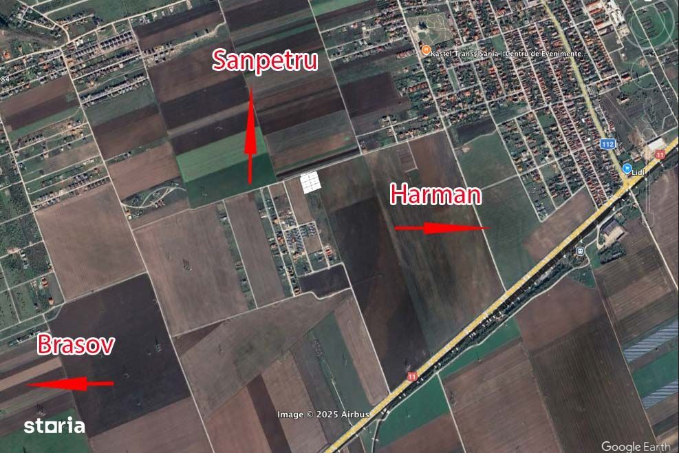 Teren intravilan cu PUZ  in Harman.