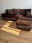 Canapea tip coltar extensibila cu lada depozitare