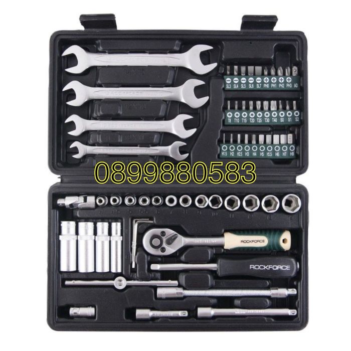 Гедоре 62 части 1/4'' 6-стенно Rockforce