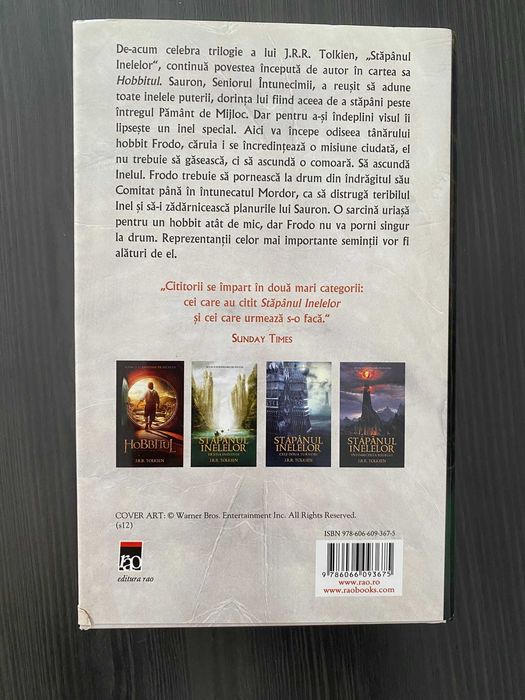 Trilogia Stăpânul Inelelor de J.R.R. Tolkien (cartonate)