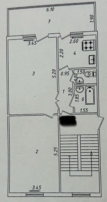 Продаётся 2-комнатная квартира, Чиланзар, 2-й квартал.