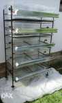 Baterie de 5 custi pentru 250buc. prepelite,custi prepelite