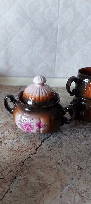 Старинный керамический набор