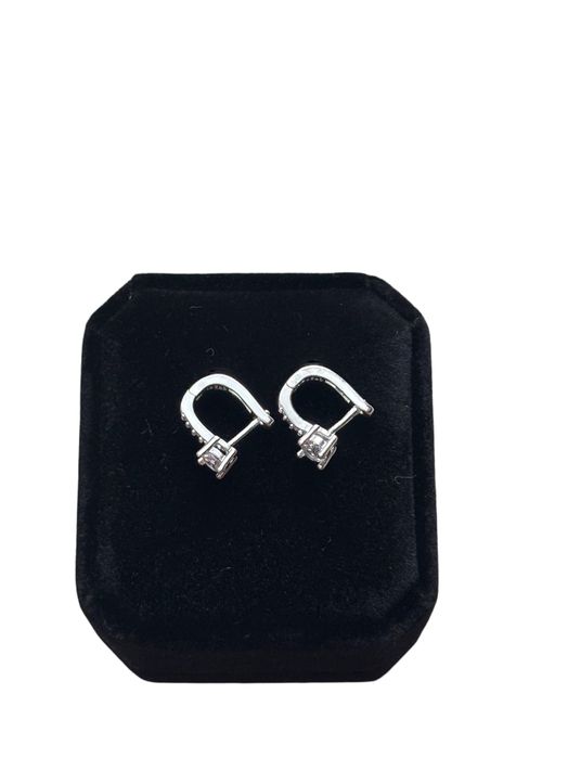 Cercei argint 925 - noi - stantati - cu pietre pretioase