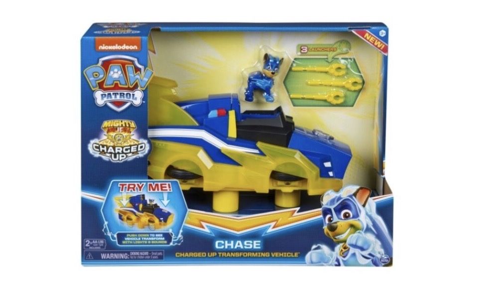 Poliția Paw Patrol Chase transformă vehiculul cu lumini și sunet