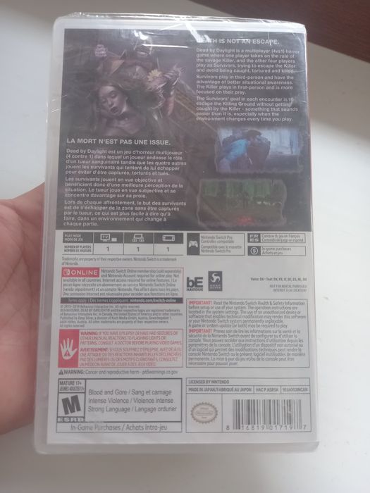 Nintendo switch cartridges DEAD BY DAYLIGHT!