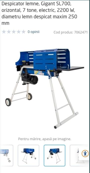 Crapator de lemne 2.2kw 7 Tone forță de împingere!