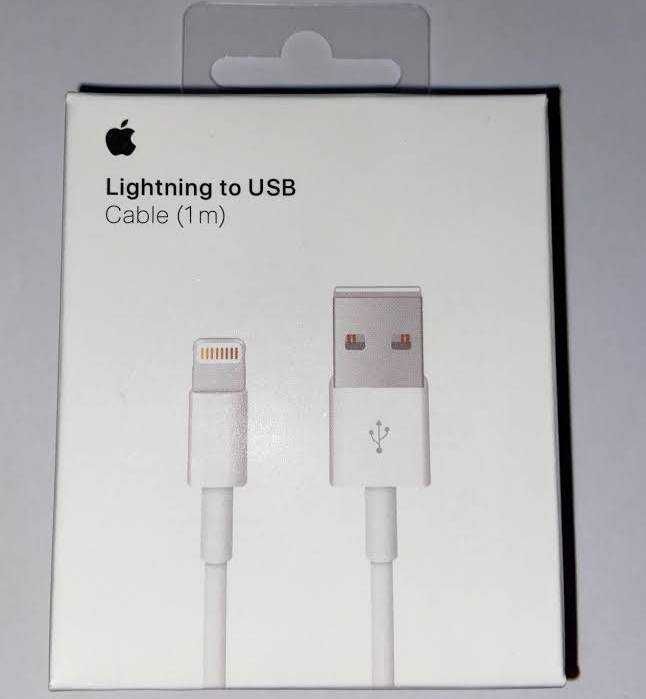 Кабель Lightning to USB, Apple, белый, 1м
