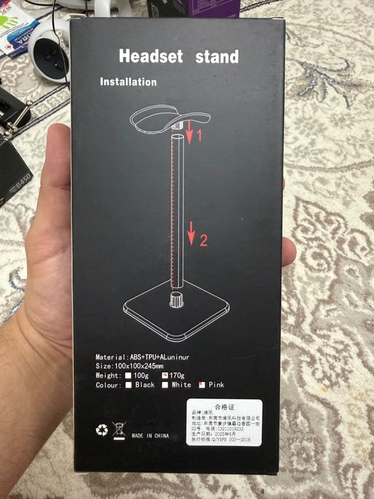 Держатель для наушников с утяжелением.