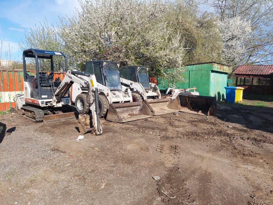 Bobcat Miniexcavator Picon Perie Sfreder Burghiu Pământ Freza pământ