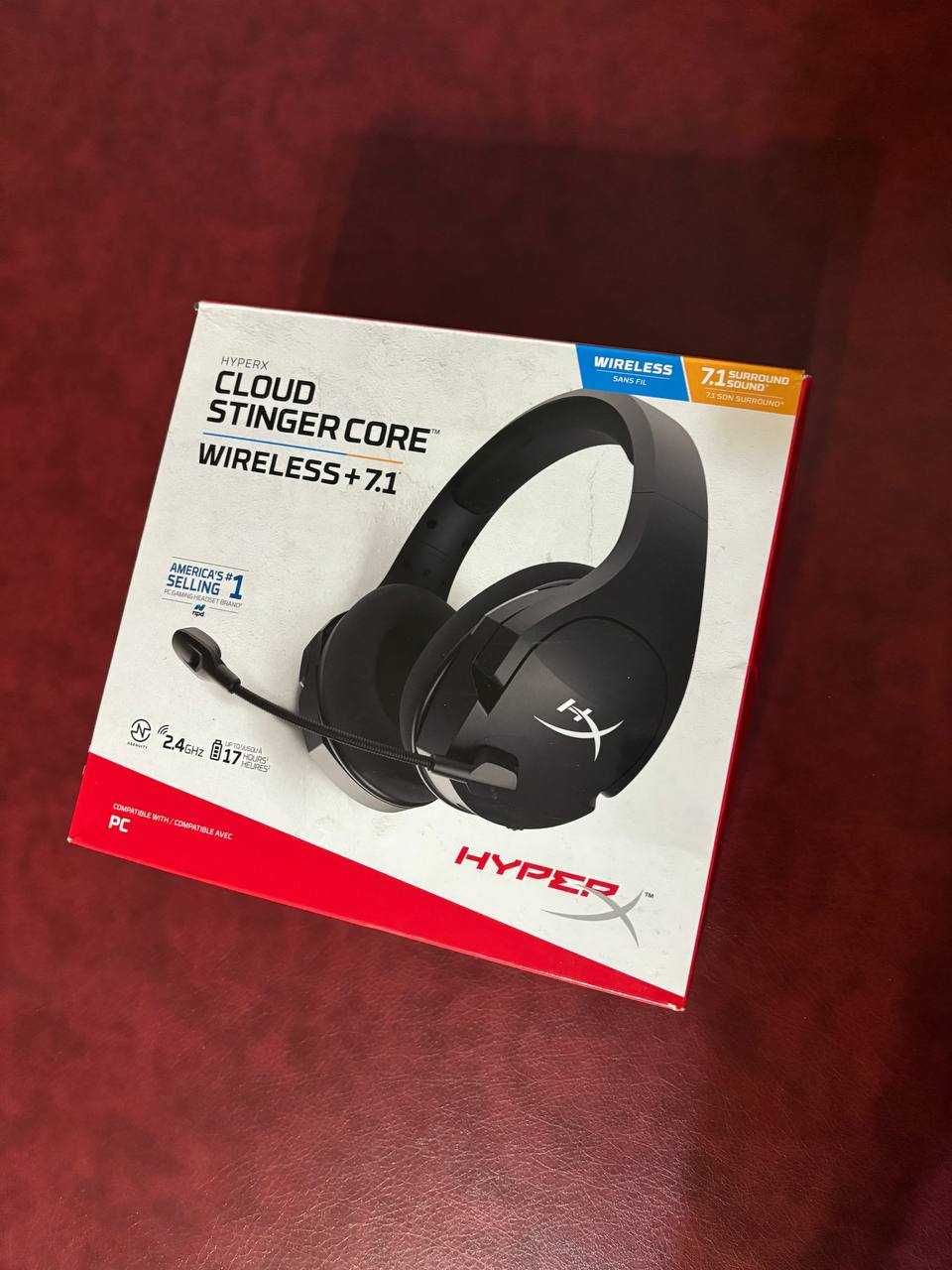 Игровая гарнитура/наушники беспроводная HyperX Cloud Stinger Core +7.1