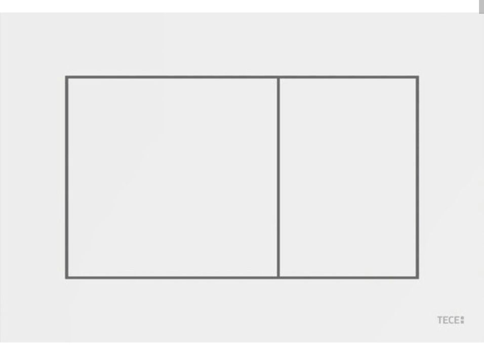 Clapeta WC TECE Alb lucios dual flush