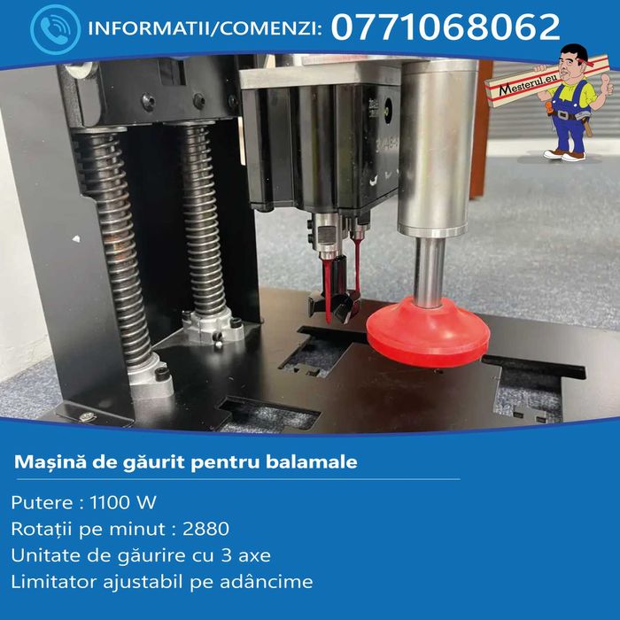 Mașină de găurit pentru balamale