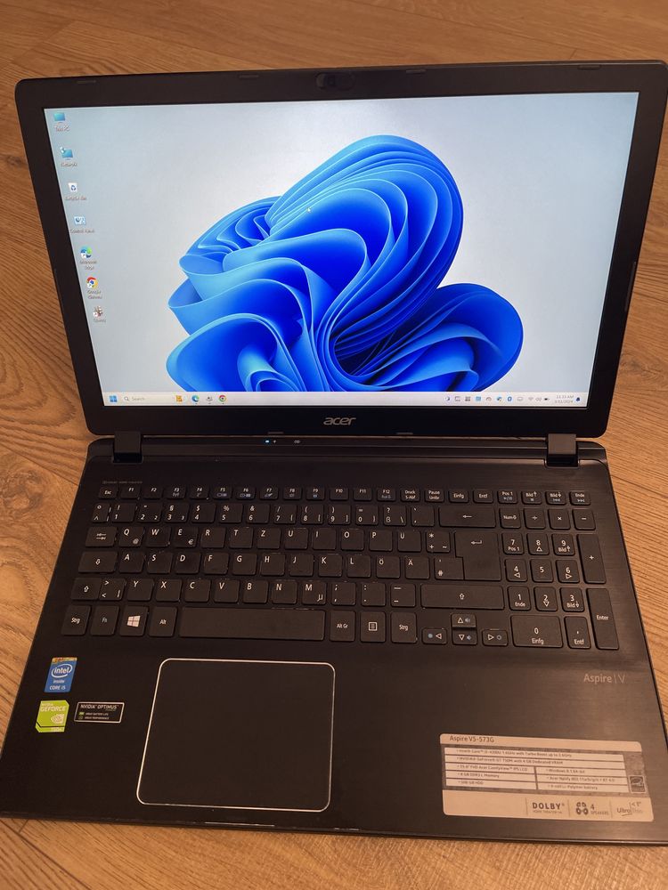 Acer Aspire V5 , Video dedicata 4GB, SSD , 8 GB RAM