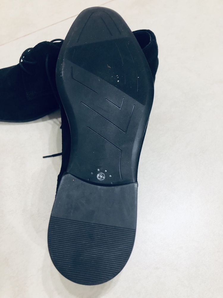 Pantofi negri, piele interior-exterior