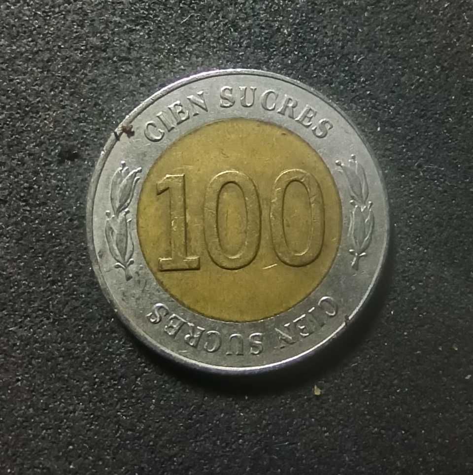 Moneda din Ecuador, 100 Sucres 1927 - 1997,  pentru colectie