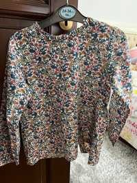 Bluza cu flori Next, 110 cm, stare impecabila