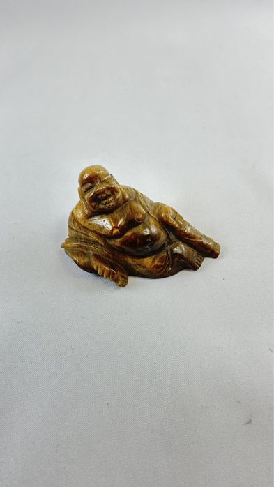 Statueta Buddha din cristal piatra ochi de tigru sculptura feng shui