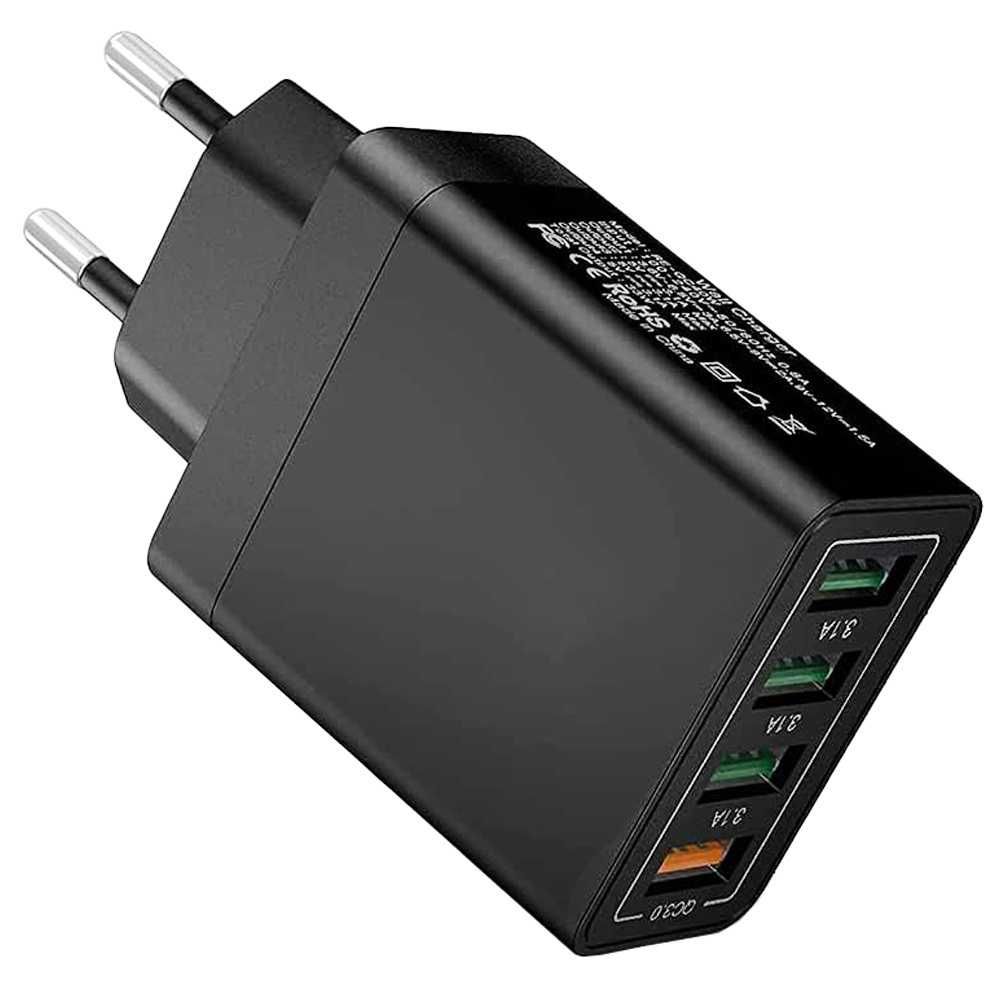 Incarcator de retea 4x USB Quick Charge 3.0 cu 4 porturi USB universal