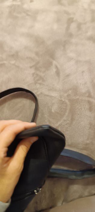 Geanta tip poștaș, din piele