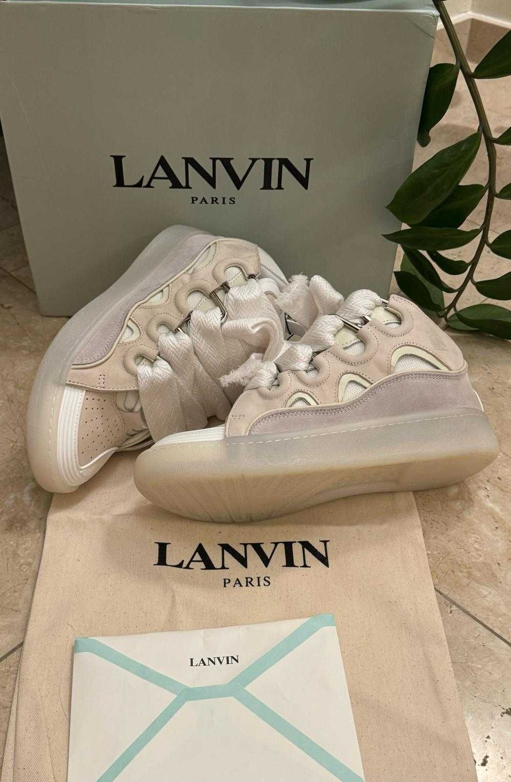 Lanvin curb Gray White marimi 36-45 in stoc acum