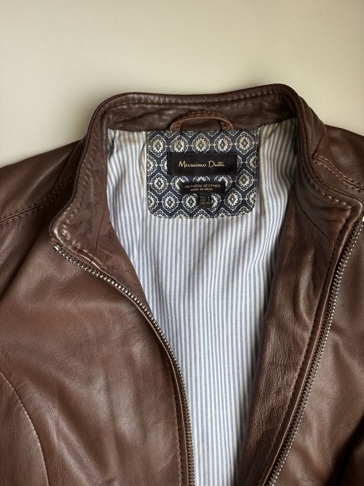 Massimo Dutti кожено яке 36 (S)