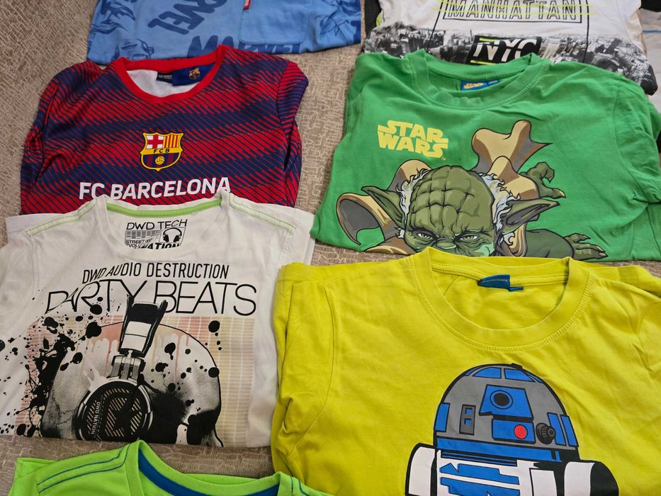 Tricouri copii, marime 9-10 ani, 134-140 cm, 9 tricouri