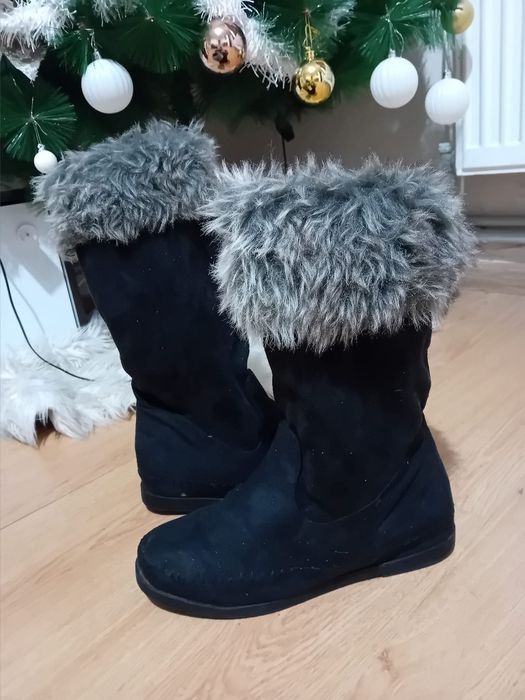 Cizme dama piele întoarsă marimea 40