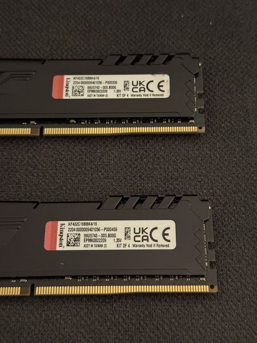 Kit memorie ram Kingston Fury Beast Ddr4 32gb (2*16gb) 3200mhz