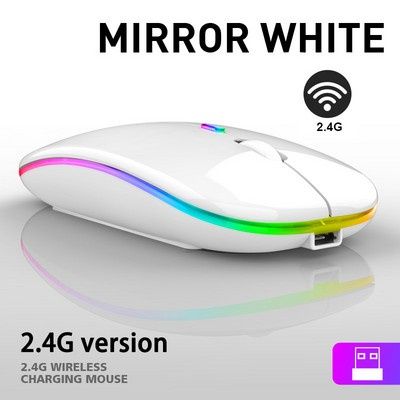 Безжична мишка с Bluetooth, LED осветление и Презареждаща се