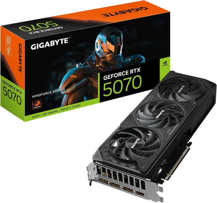 Видео Карта Gigabyte  RTX 5070 WINDFORCE OC SFF, 12GB GDDR7