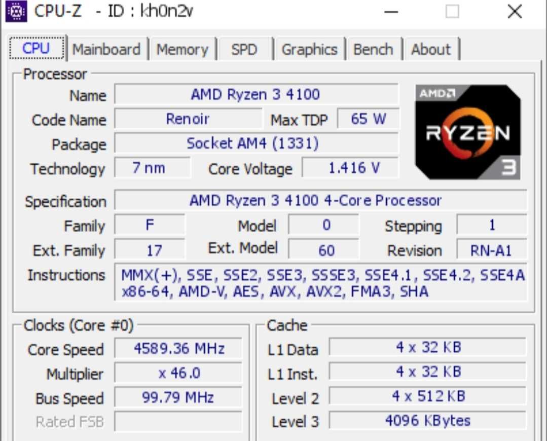 Rayzen 3 4100 4.0 GHz
