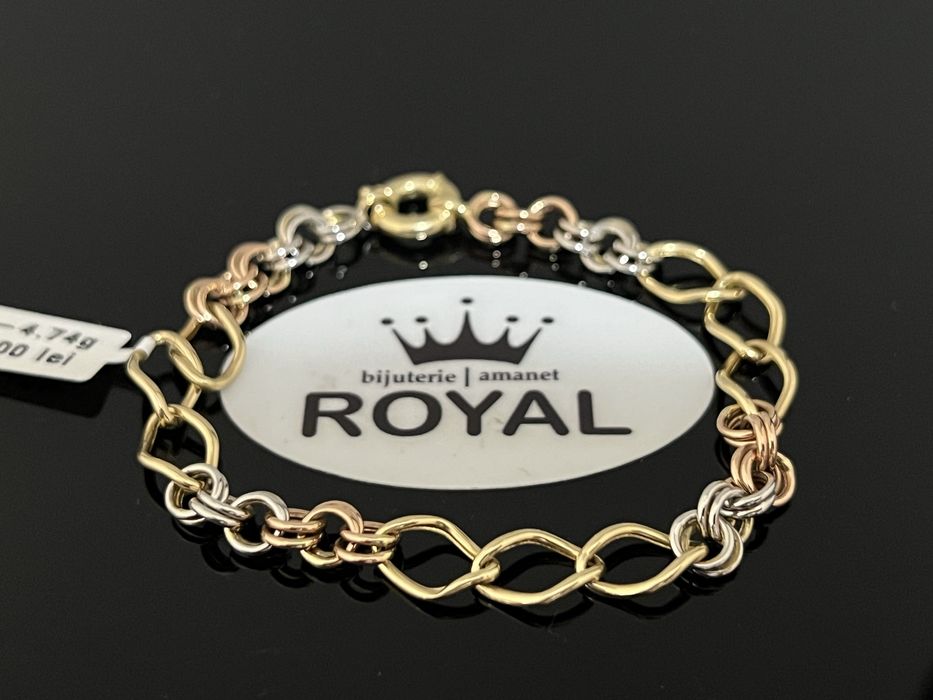 Bijuteria Royal CB : Bratara dama aur nou 14k 4,74gr