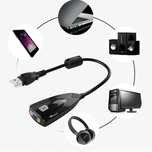 Placa de sunet / audio Virtual 7.1 externa 3D sound conectare pe USB