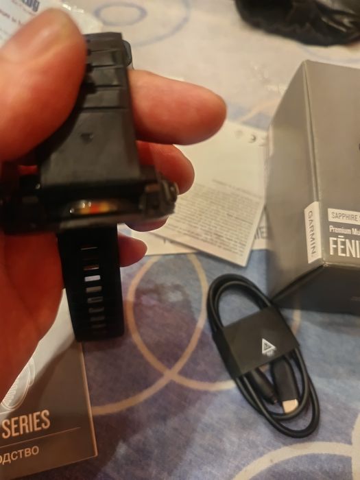 Garmin Fenix 7 Pro Sapphire Solar, 47 мм, черен