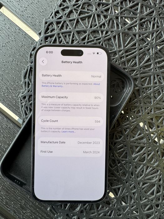 Iphone 15 128GB Black 90% В ГАРАНЦИЯ