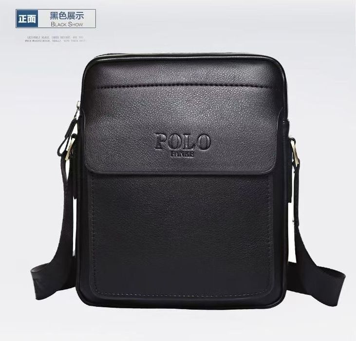 Мужская сумка барсетка кожанная черная через плечо мужской кожанный