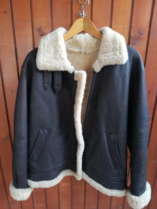 Geaca piele bărbati Aviator Tango xl cu blana