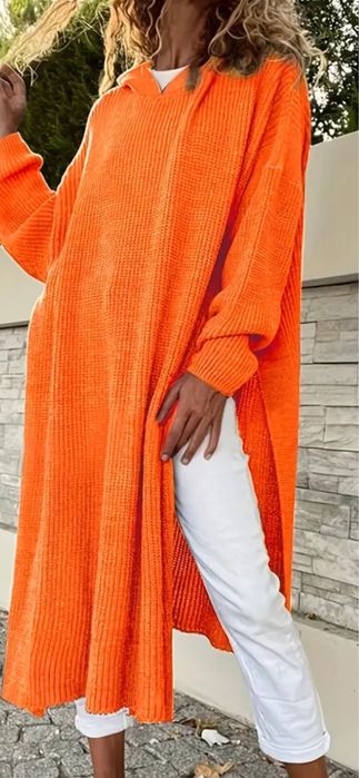 Cardigan femei, culoare portocaliu , nou cu etichetă , mărimea XL ,