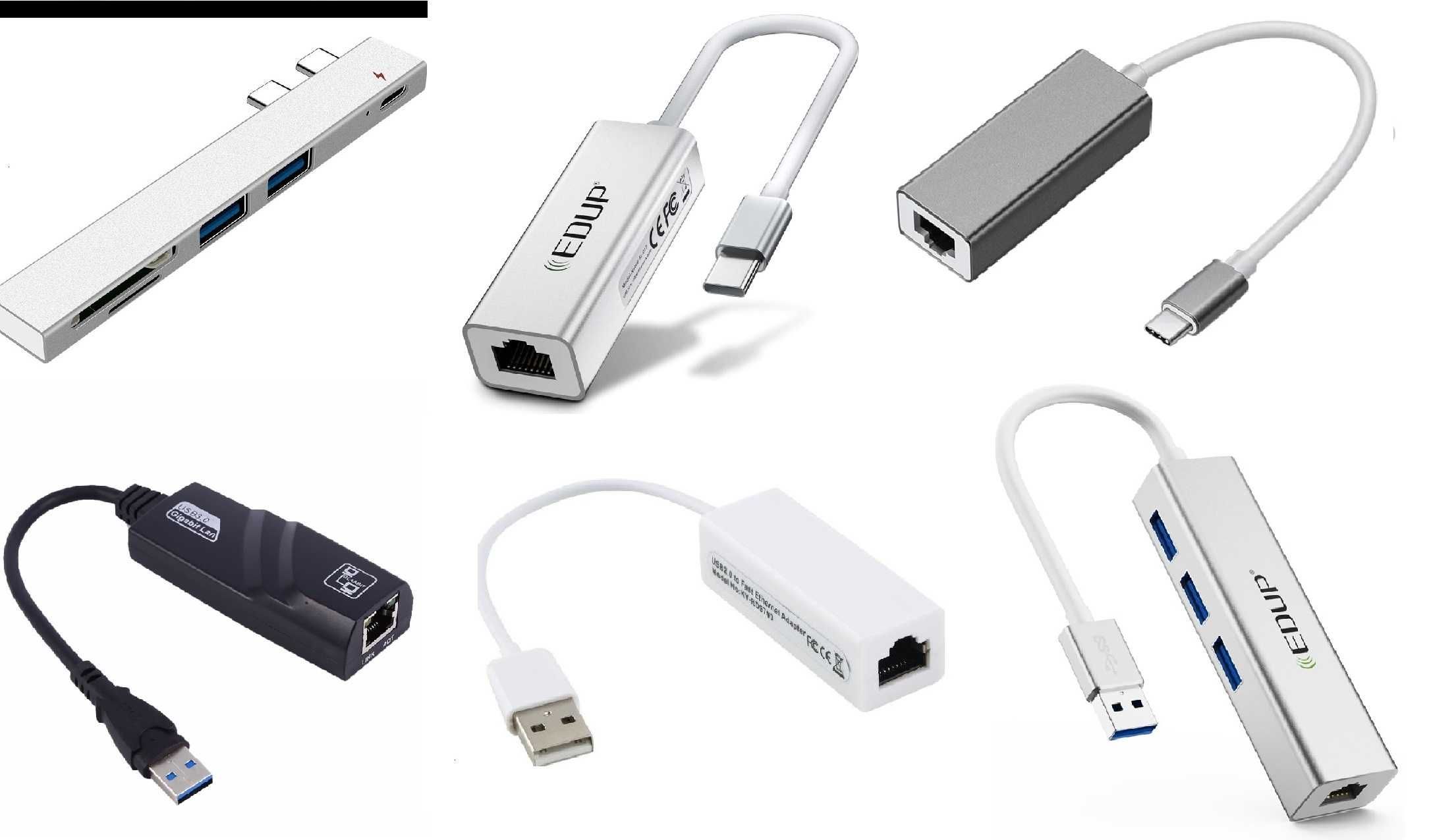 Переходник Сетевой адаптер USB 3.0 - RJ45 Lan tape-C Макбук