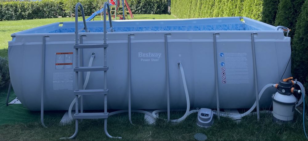 Bestway 56457 басейн пълен комплект+нагревател за вода Bestway 58259
