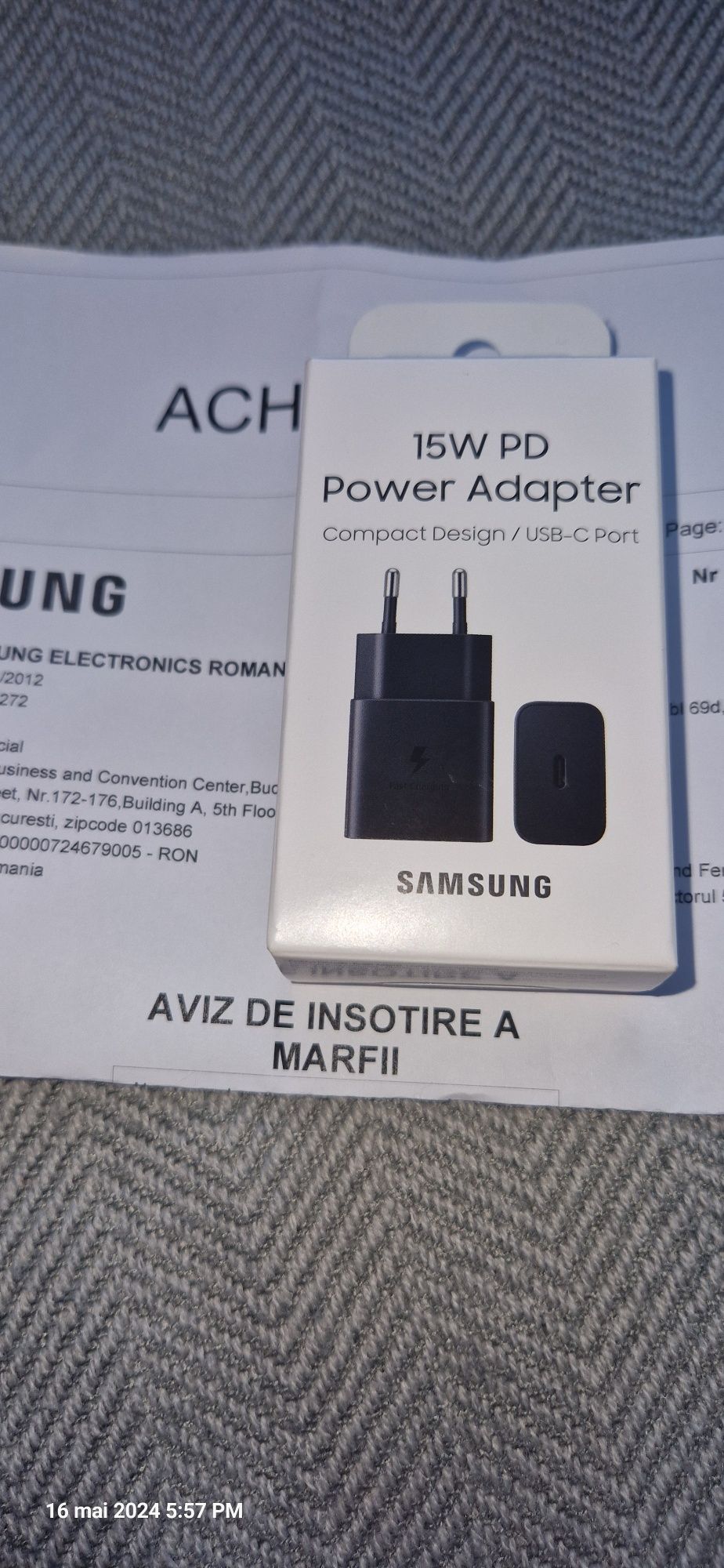 Incarcator Samsung original sigilat cu garantie