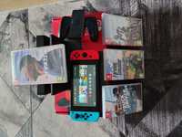 Nintendo Switch - Full box + jocuri + pro controllers